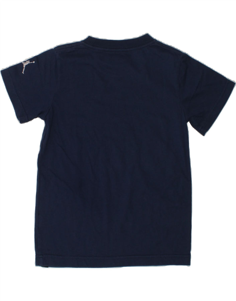 JORDAN Boys Dri Fit Graphic T-Shirt Top 5-6 Years Medium  Navy Blue Cotton | Vintage Jordan | Thrift | Second-Hand Jordan | Used Clothing | Messina Hembry 