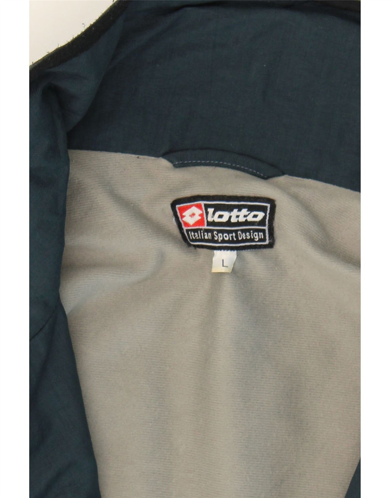 LOTTO Mens Bomber Jacket UK 40 Large Navy Blue Polyester Vintage Lotto and Second-Hand Lotto from Messina Hembry 