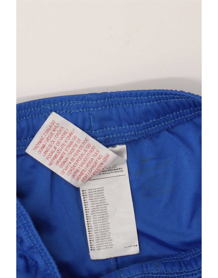 Nike Boys Dri Fit Sport Shorts 12-13 Years Large Blue Polyester