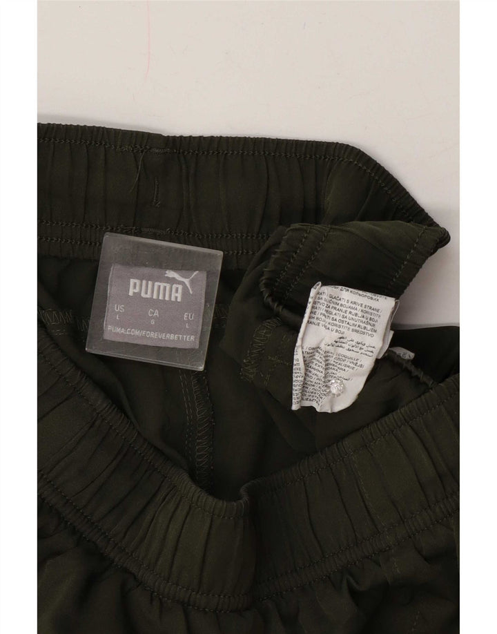 Puma Mens Sport Shorts Large Khaki Polyester