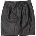 MARY ALBERT Womens Leather Skirt IT 44 Medium W28 Black Leather