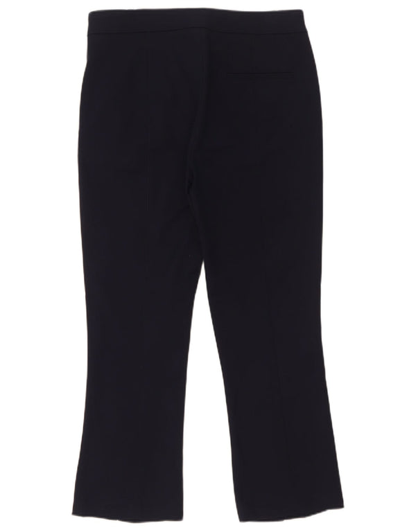 Zara Womens Bootcut Chino Trousers Small W29 L26 Navy Blue