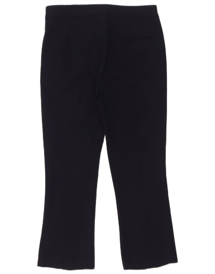 Zara Womens Bootcut Chino Trousers Small W29 L26 Navy Blue