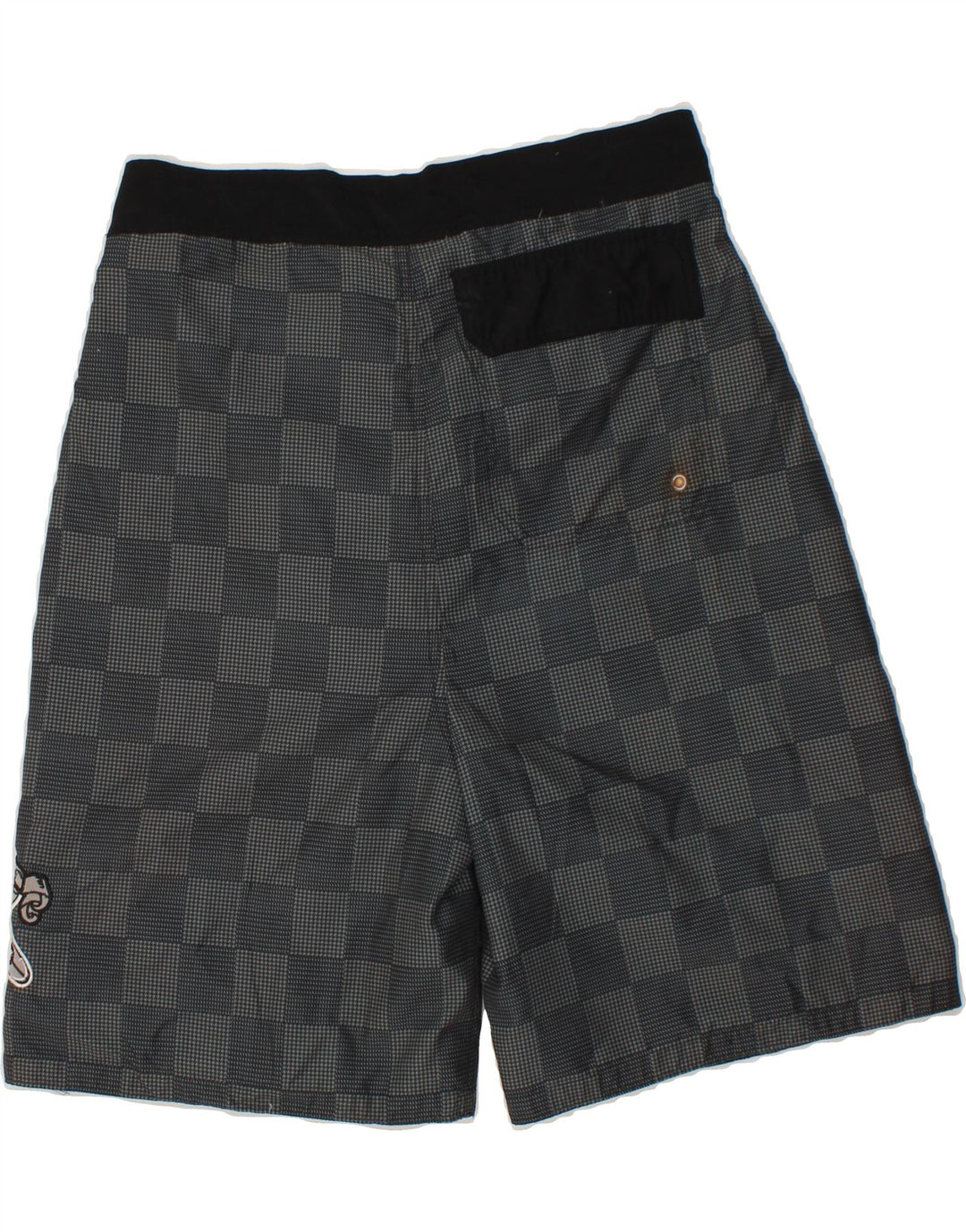 AIRWALK Mens Swimming Shorts Large  Grey Geometric Polyester Vintage Airwalk and Second-Hand Airwalk from Messina Hembry 