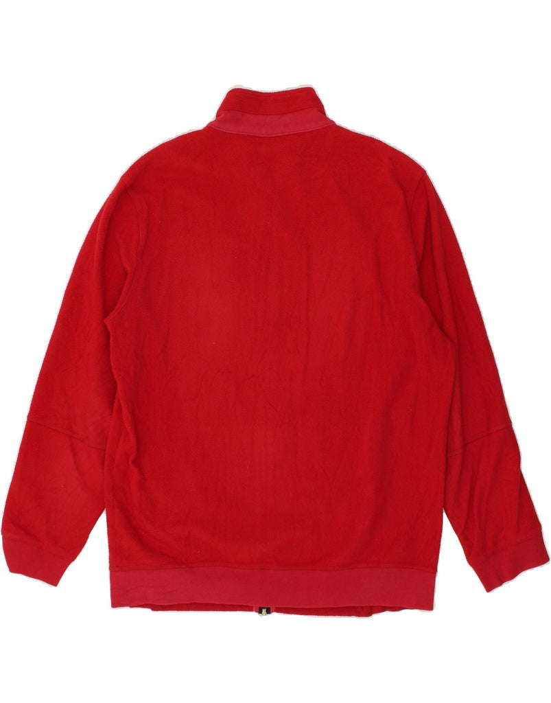 CHAMPION Mens Fleece Jacket UK 40 Large Red Polyester | Vintage Champion | Thrift | Second-Hand Champion | Used Clothing | Messina Hembry 