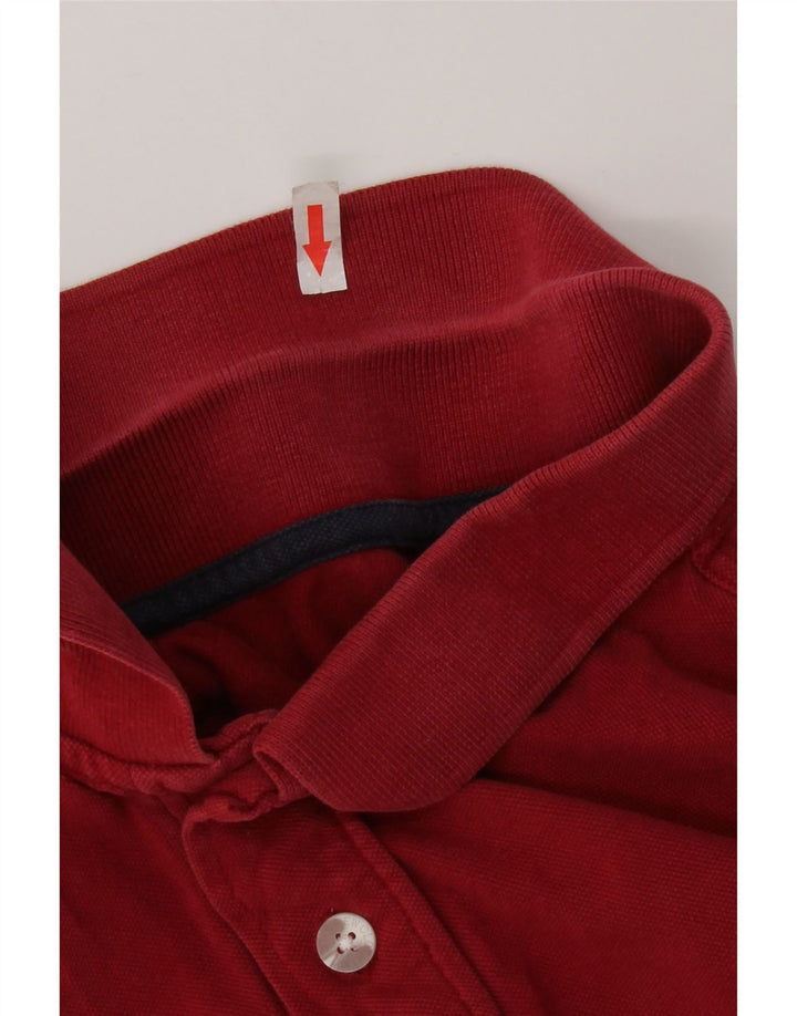 Crew Clothing Mens Polo Shirt Medium Red Cotton