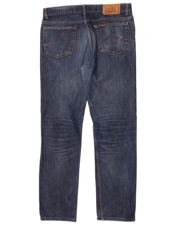 Carrera Mens 700 Regular Fit Straight Jeans W34 L33 Blue Cotton