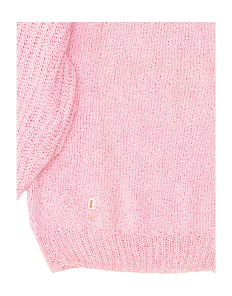 VINTAGE Womens Boat Neck Jumper Sweater UK 14 Large Pink | Vintage Vintage | Thrift | Second-Hand Vintage | Used Clothing | Messina Hembry 