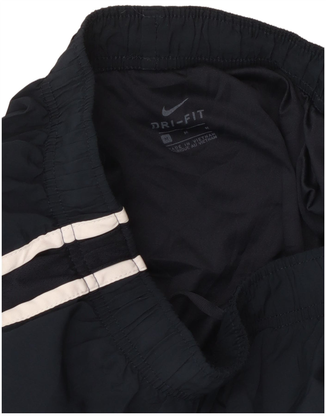 NIKE Womens Dri Fit Sport Shorts UK 12 Medium  Navy Blue