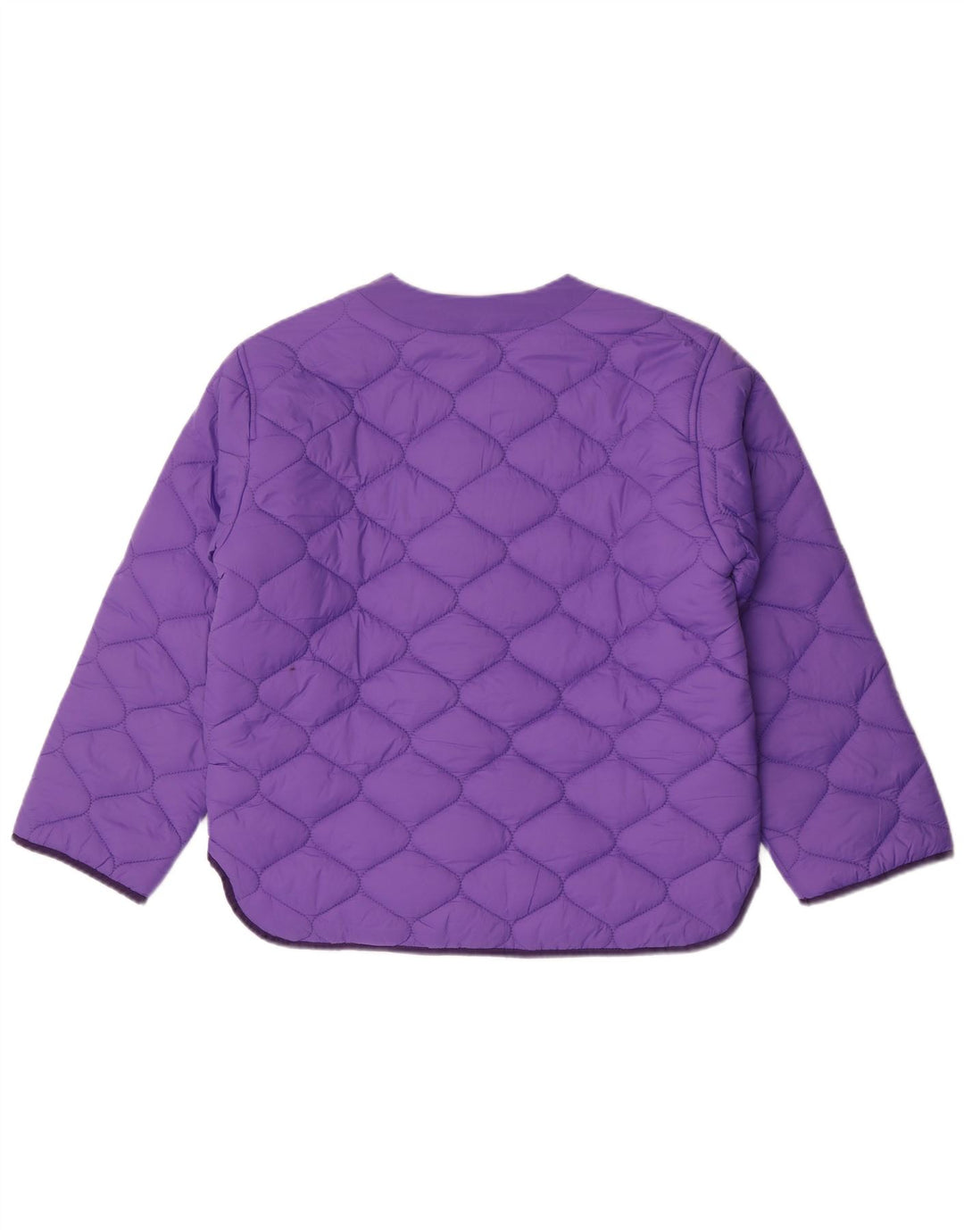 Zara Girls Quilted Jacket 13-14 Years Purple Polyamide