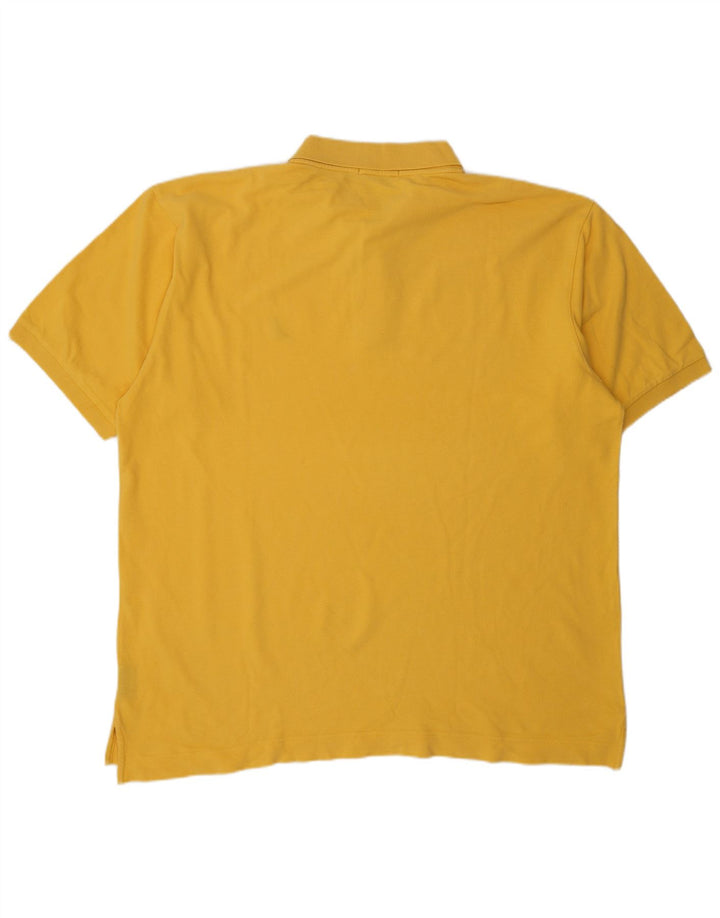 Nautica Mens Polo Shirt 2XL Yellow Cotton