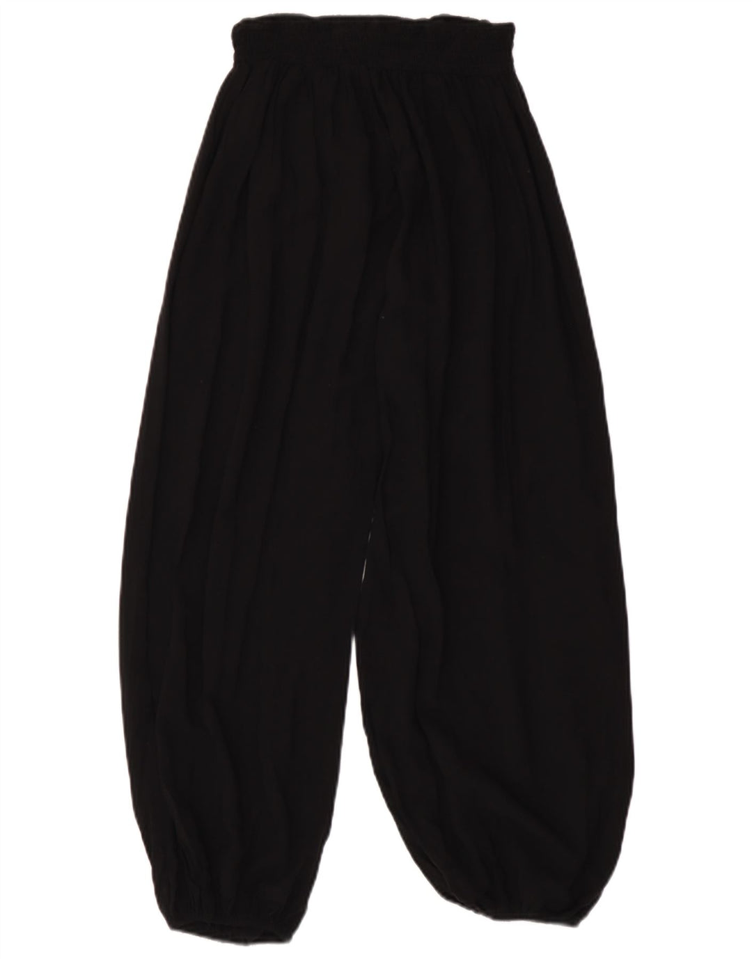 Marks & Spencer Womens Harem Trousers UK 10 Small W26 L26 Black Viscose