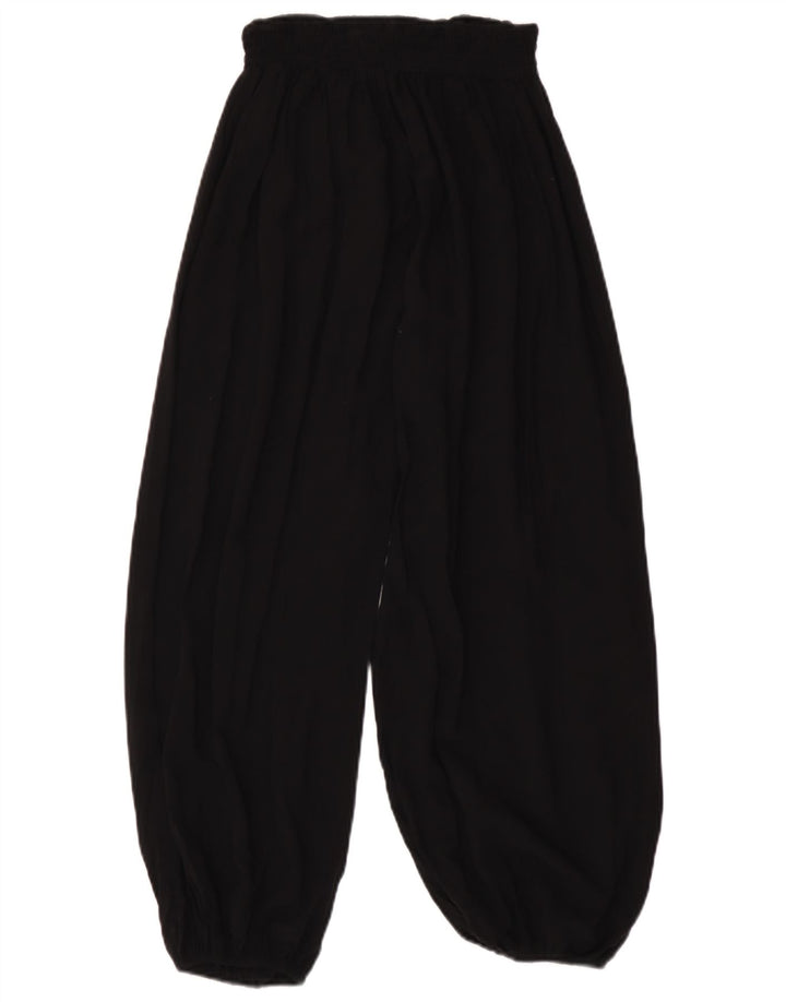 Marks & Spencer Womens Harem Trousers UK 10 Small W26 L26 Black Viscose