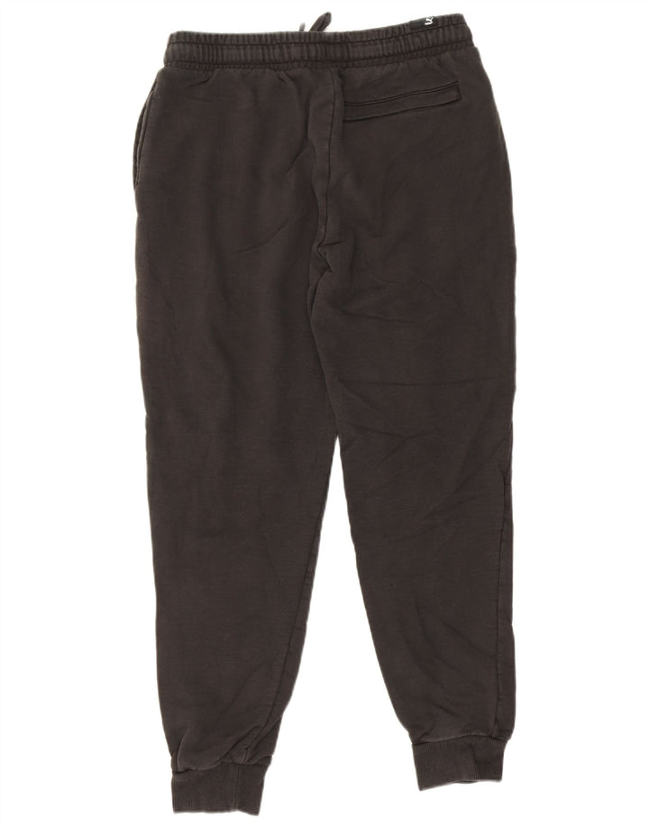 Puma Mens Graphic Tracksuit Trousers Joggers Medium Black Cotton