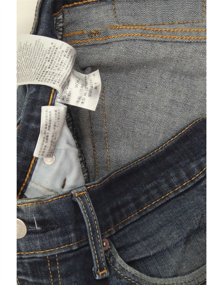 Levi's Mens 511 Slim Jeans W34 L32 Blue Cotton