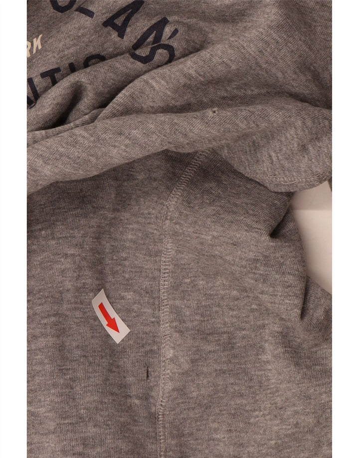 Levi's Mens Graphic Hoodie Jumper Medium Grey Cotton