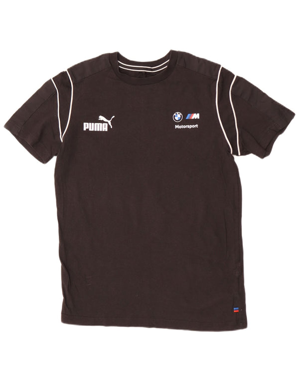 Puma Mens T-Shirt Top Small Black Cotton