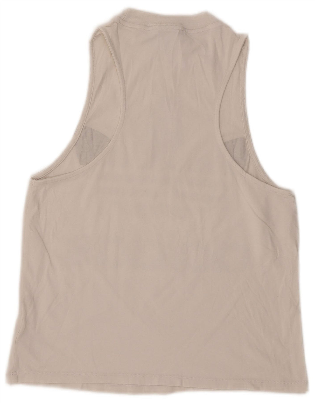 Adidas Womens Graphic Vest Top UK 12 Medium White Cotton
