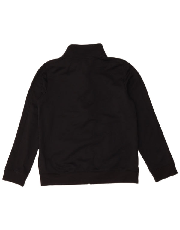 Under Armour Boys Tracksuit Top Jacket 11-12 Years Large Black Polyester