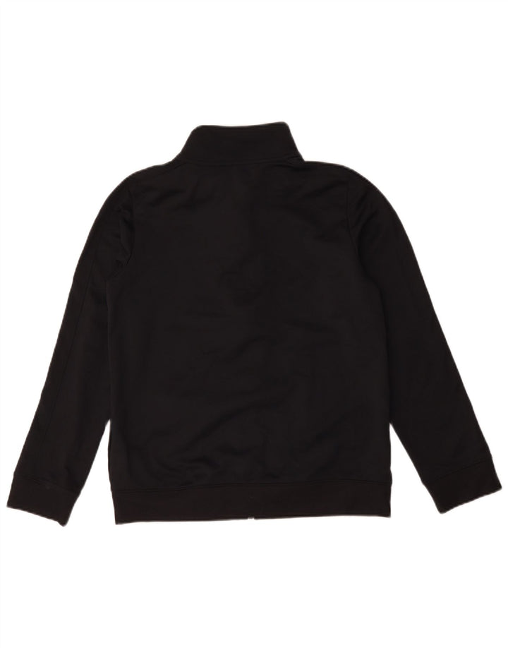 Under Armour Boys Tracksuit Top Jacket 11-12 Years Large Black Polyester