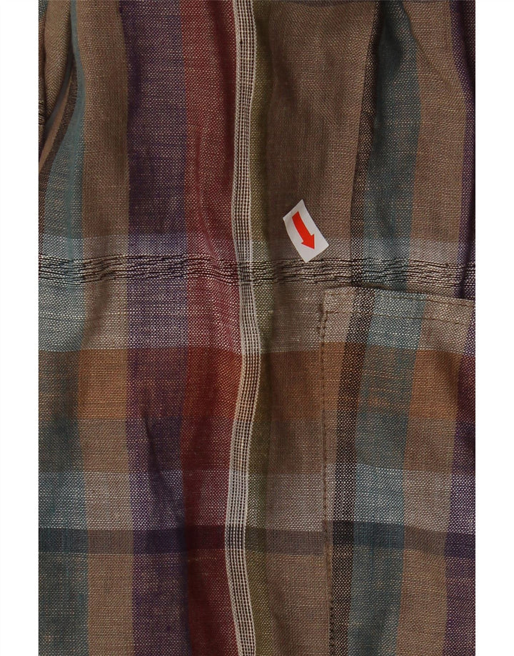 MARZOTTO Womens 1 Button Blazer Jacket UK 16 Large  Multicoloured Check