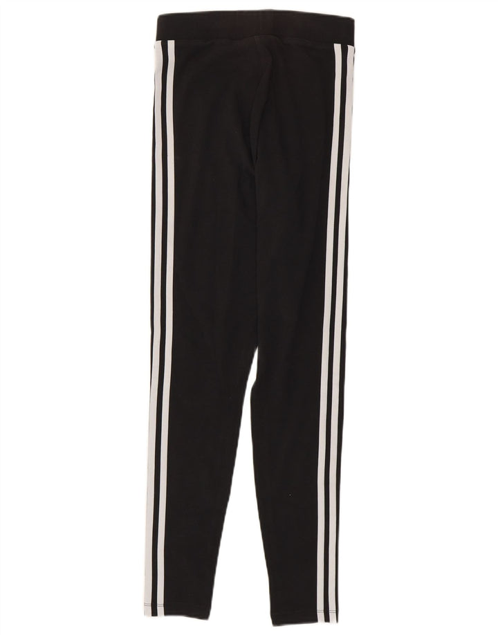 Adidas Womens Leggings UK 8 Small Black Cotton