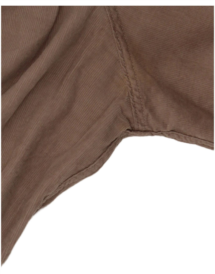 ALL SAINTS Mens Corduroy Shirt XL Beige Cotton