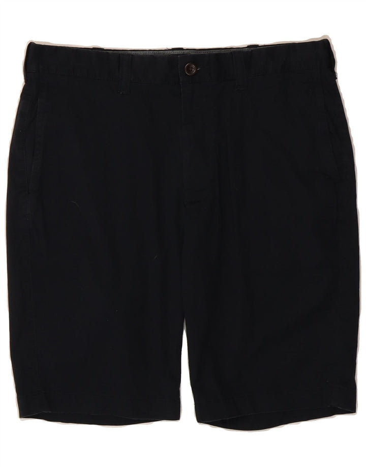 J. CREW Mens Chino Shorts W31 Medium Navy Blue Cotton Vintage J. Crew and Second-Hand J. Crew from Messina Hembry 