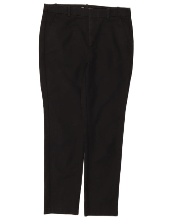 Zara Womens Slim Chino Trousers EU 36 XS W26 L25 Black Cotton