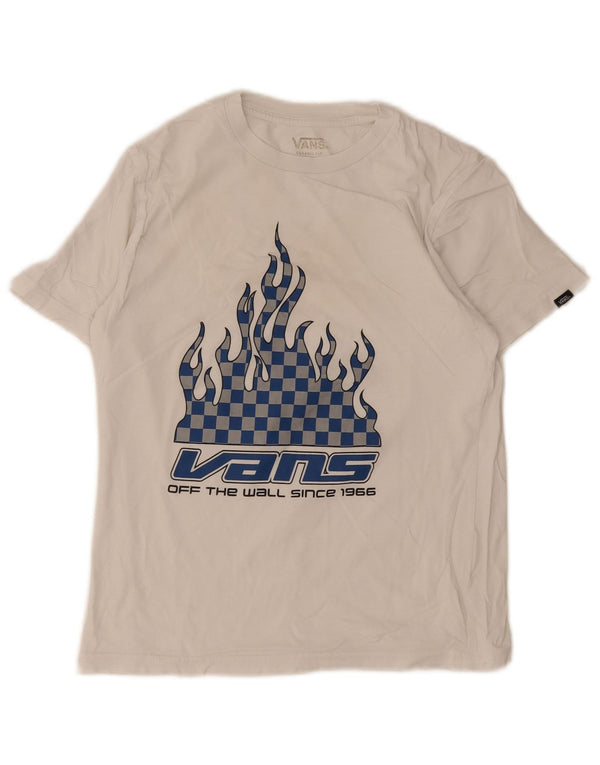 Vans Boys Graphic T-Shirt Top 11-12 Years White