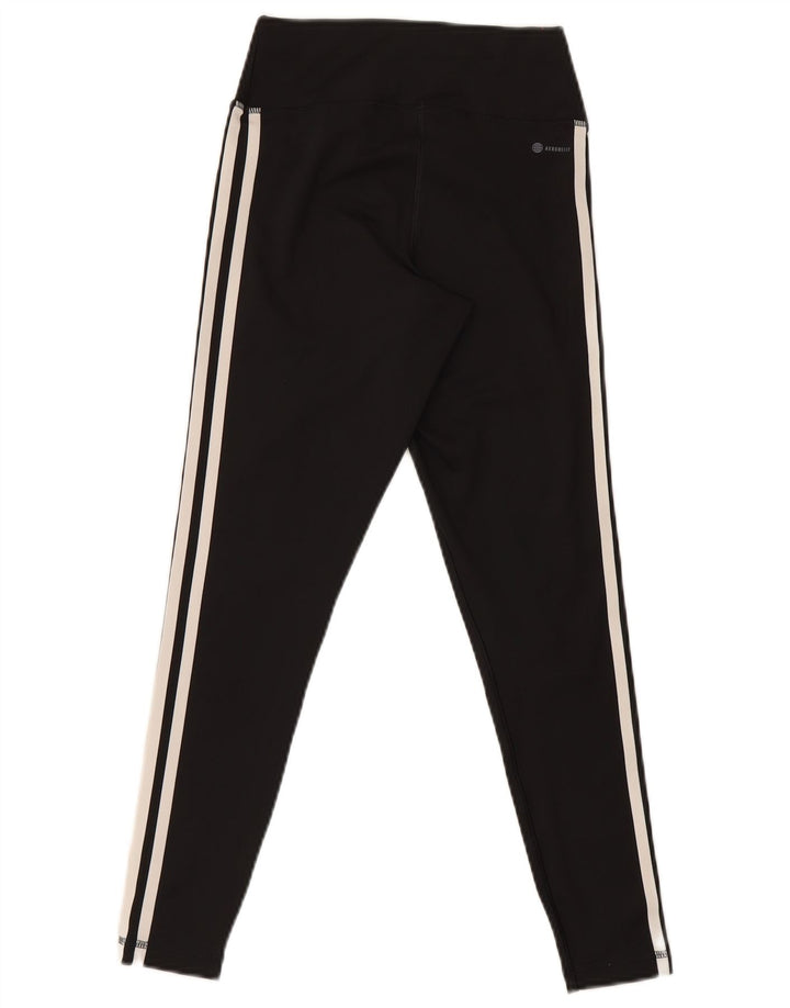 Adidas Womens Aeroready Leggings UK 8/10 Small Black Polyester