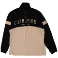 Champion Mens Zip Neck Graphic Pullover Tracksuit Top XL Black Colourblock