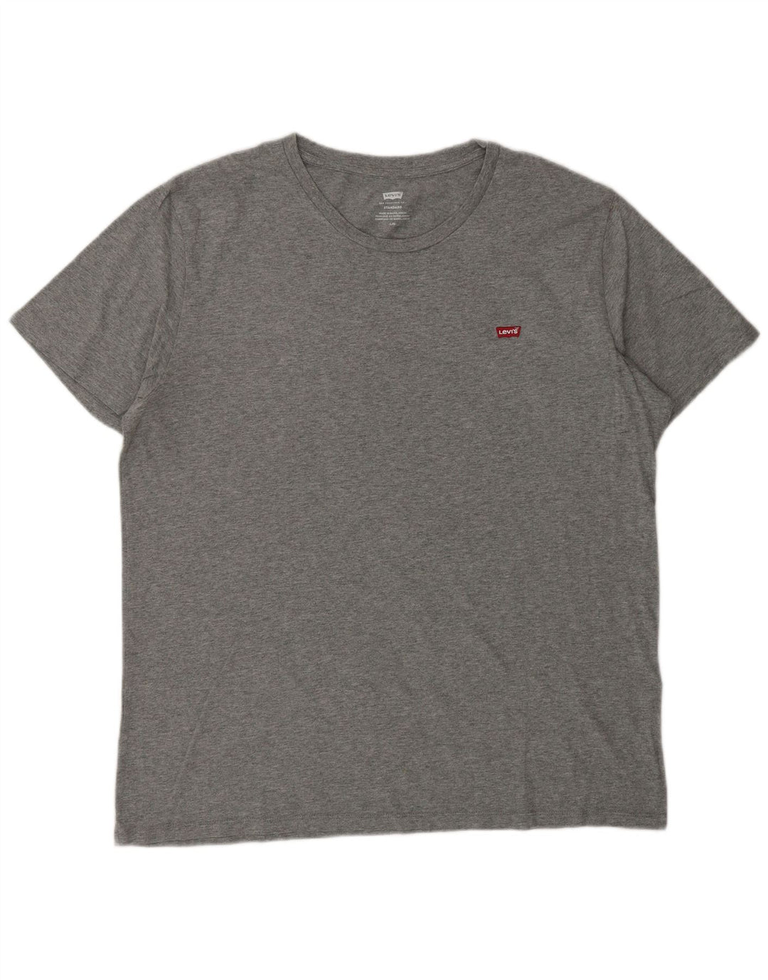 LEVI'S Mens Standard T-Shirt Top Large Grey Cotton