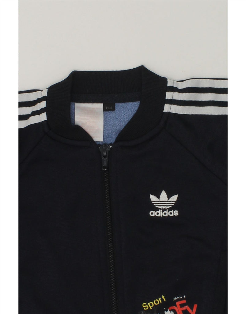 ADIDAS Baby Boys Mickey Mouse Tracksuit Top Jacket 6-9 Months Navy Blue | Vintage Adidas | Thrift | Second-Hand Adidas | Used Clothing | Messina Hembry 