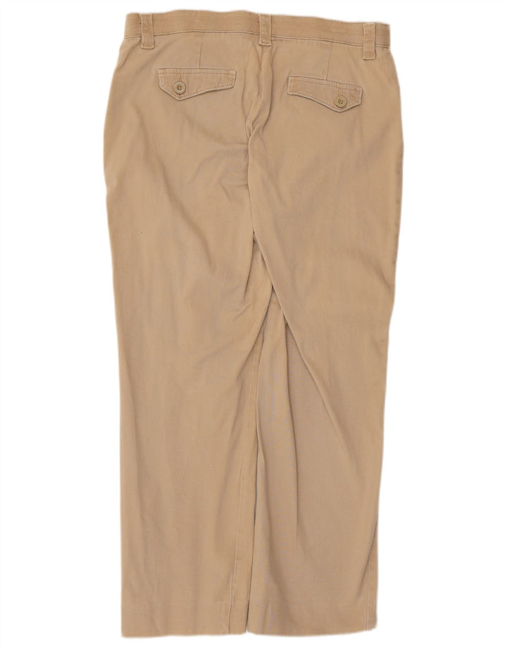 Lee Womens Stretch Straight Casual Trousers US 8 Medium W32 L27 Beige