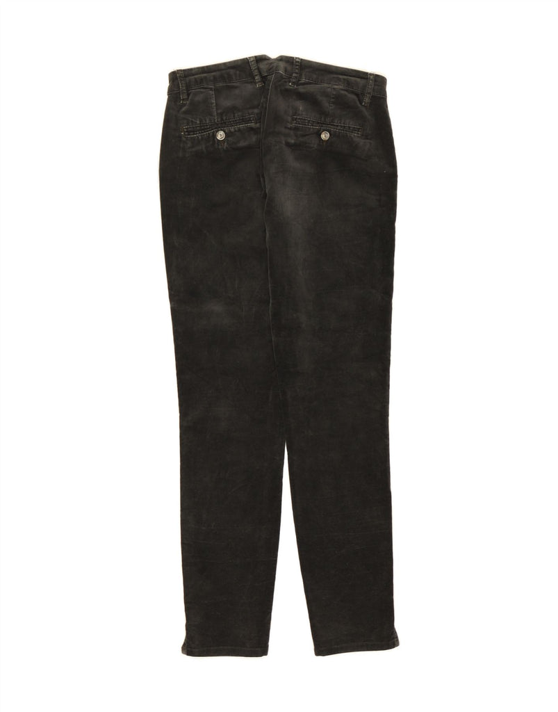 MASSIMO DUTTI Womens Velvet Casual Trousers EU 38 Small W28 L29 Grey Vintage Massimo Dutti and Second-Hand Massimo Dutti from Messina Hembry 