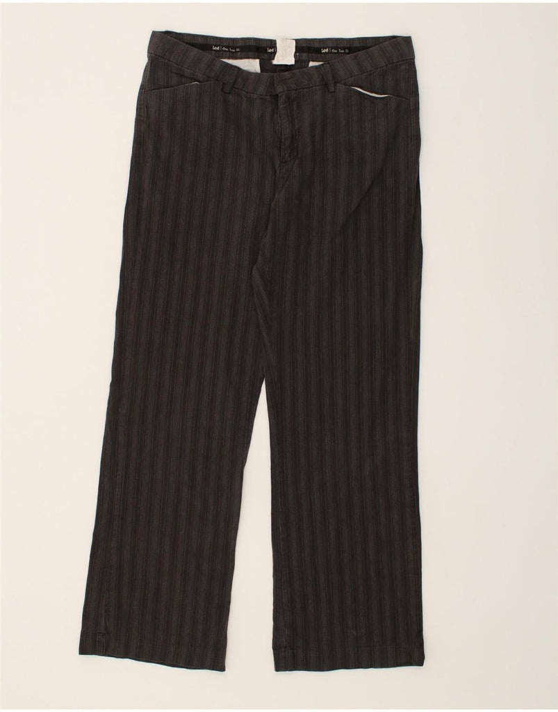 LEE Womens Straight Suit Trousers W32 L30 Grey Striped | Vintage Lee | Thrift | Second-Hand Lee | Used Clothing | Messina Hembry 