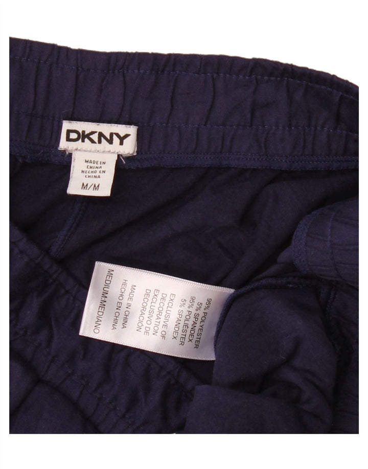 Dkny Womens Tracksuit Trousers UK 12 Medium  Navy Blue Polyester