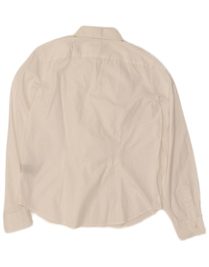 Ralph Lauren Womens Petite Long Sleeve Shirt UK 14 Medium White