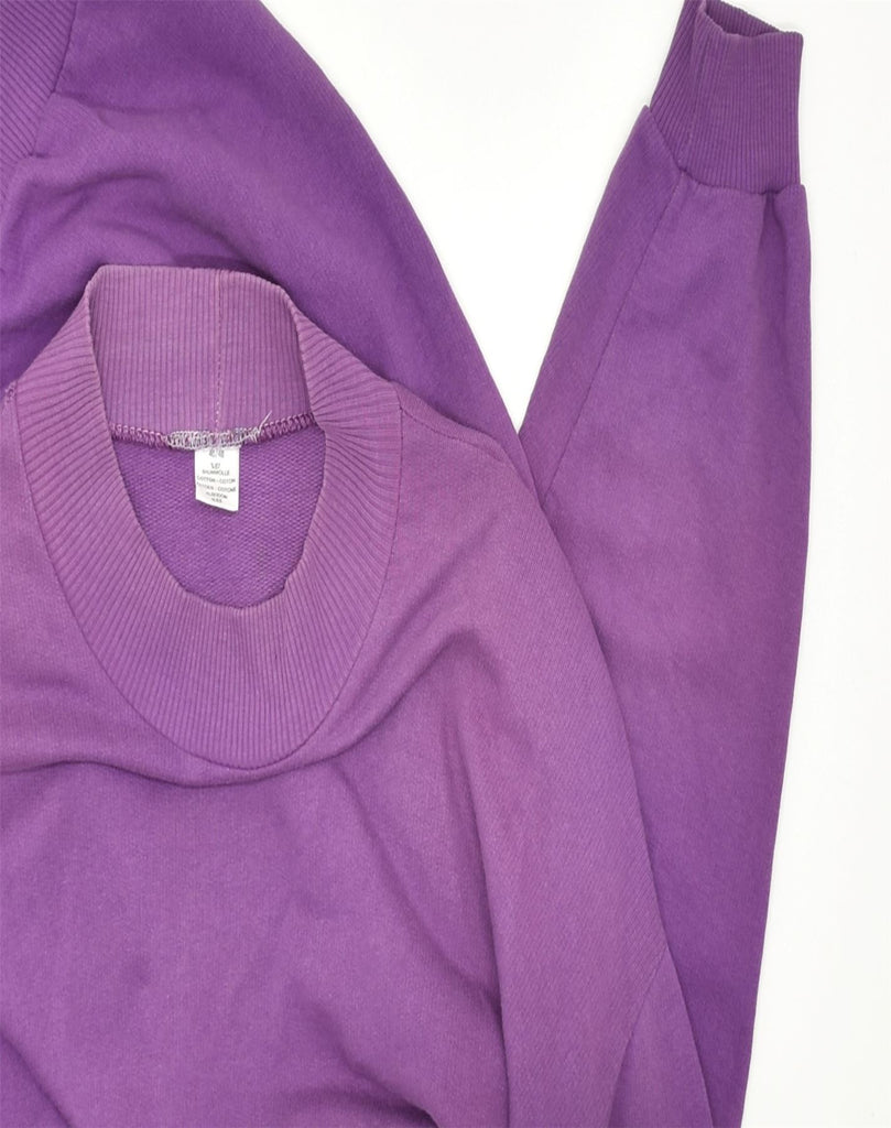 VINTAGE Womens Sweatshirt Jumper EU 48 2XL Purple Cotton | Vintage | Thrift | Second-Hand | Used Clothing | Messina Hembry 