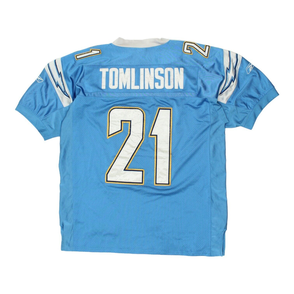 San Diego Chargers LaDainian Tomlinson Reebok Mens Blue Jersey | NFL Sports VTG Vintage Messina Hembry and Second-Hand Messina Hembry from Messina Hembry 