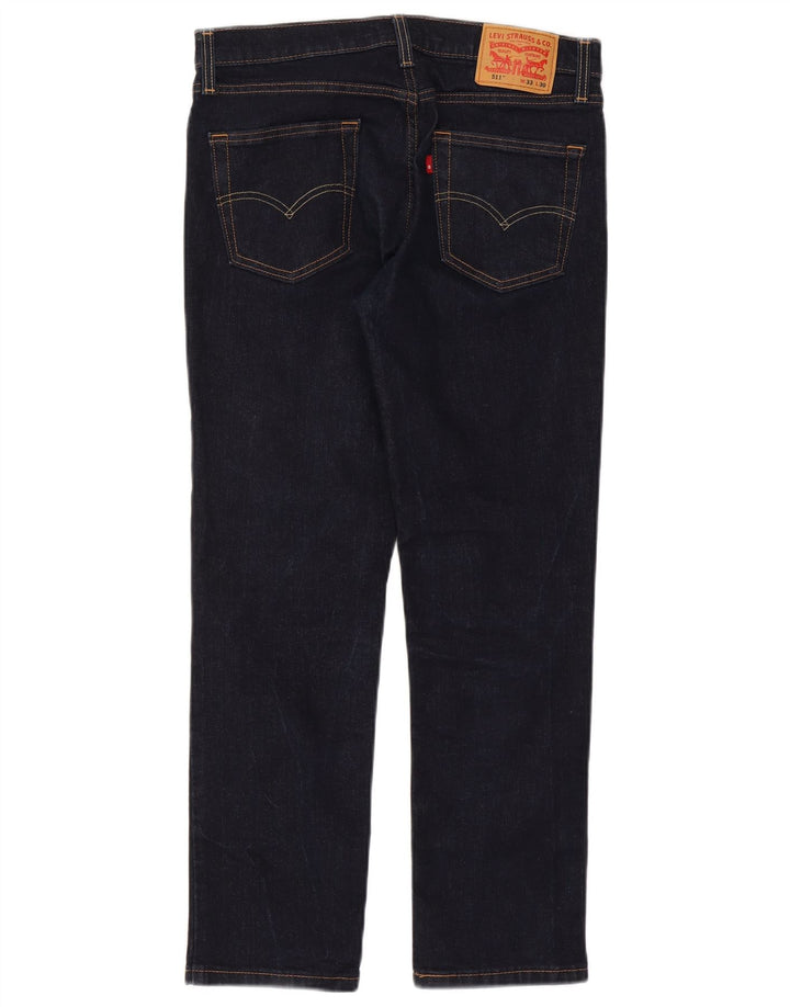Levi's Mens 511 Slim Jeans W33 L30 Navy Blue Cotton