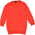 J. CREW Womens Crew Neck Jumper Sweater UK 10 Small Orange Cotton | Vintage J. Crew | Thrift | Second-Hand J. Crew | Used Clothing | Messina Hembry 