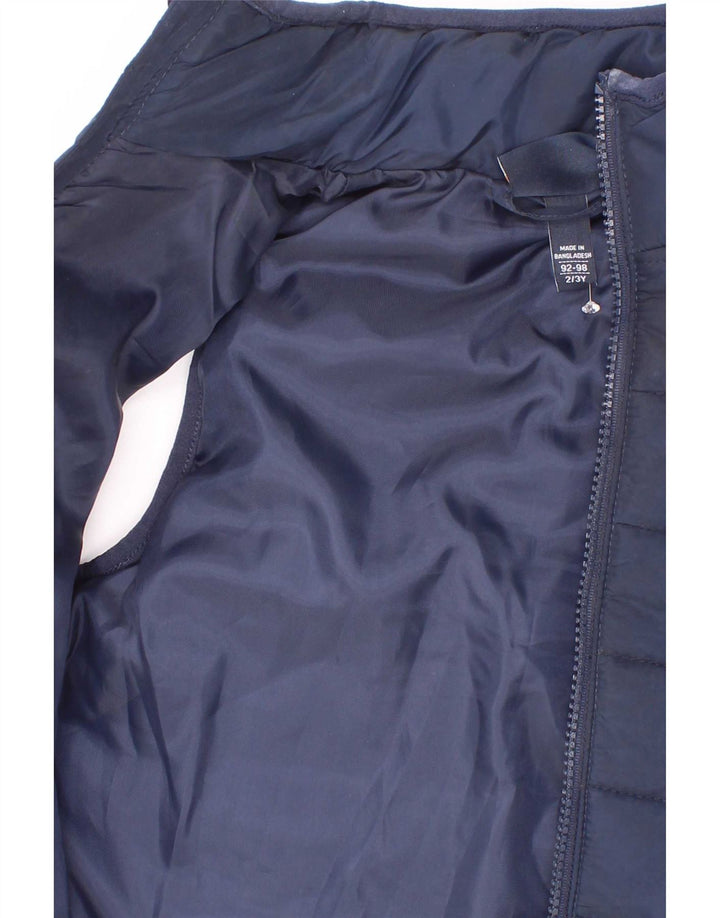 Ellesse Boys Padded Gilet 2-3 Years Navy Blue Polyester