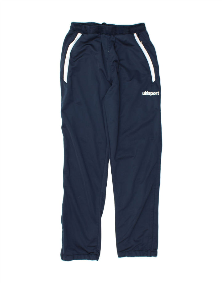 UHLSPORT Mens Tracksuit Trousers Medium  Navy Blue Polyester Vintage Uhlsport and Second-Hand Uhlsport from Messina Hembry 