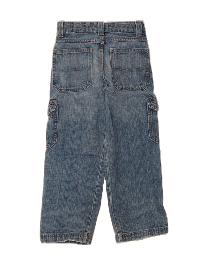 WRANGLER Boys Distressed Cargo Straight Jeans 6-7 Years W22 L20 Blue Vintage Wrangler and Second-Hand Wrangler from Messina Hembry 