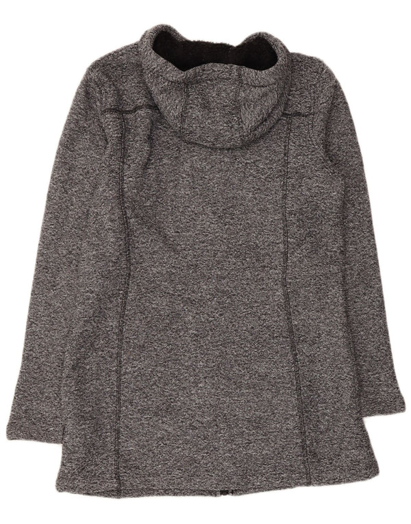 Mountain Warehouse Womens Hooded Sherpa Overcoat UK 10 Small Grey Flecked