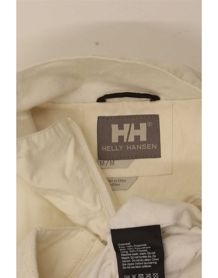 Helly Hansen Mens Bomber Jacket UK 38 Medium White Polyamide