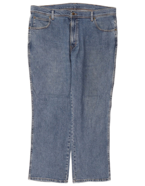 WRANGLER Mens Straight Jeans W38 L30 Blue Cotton
