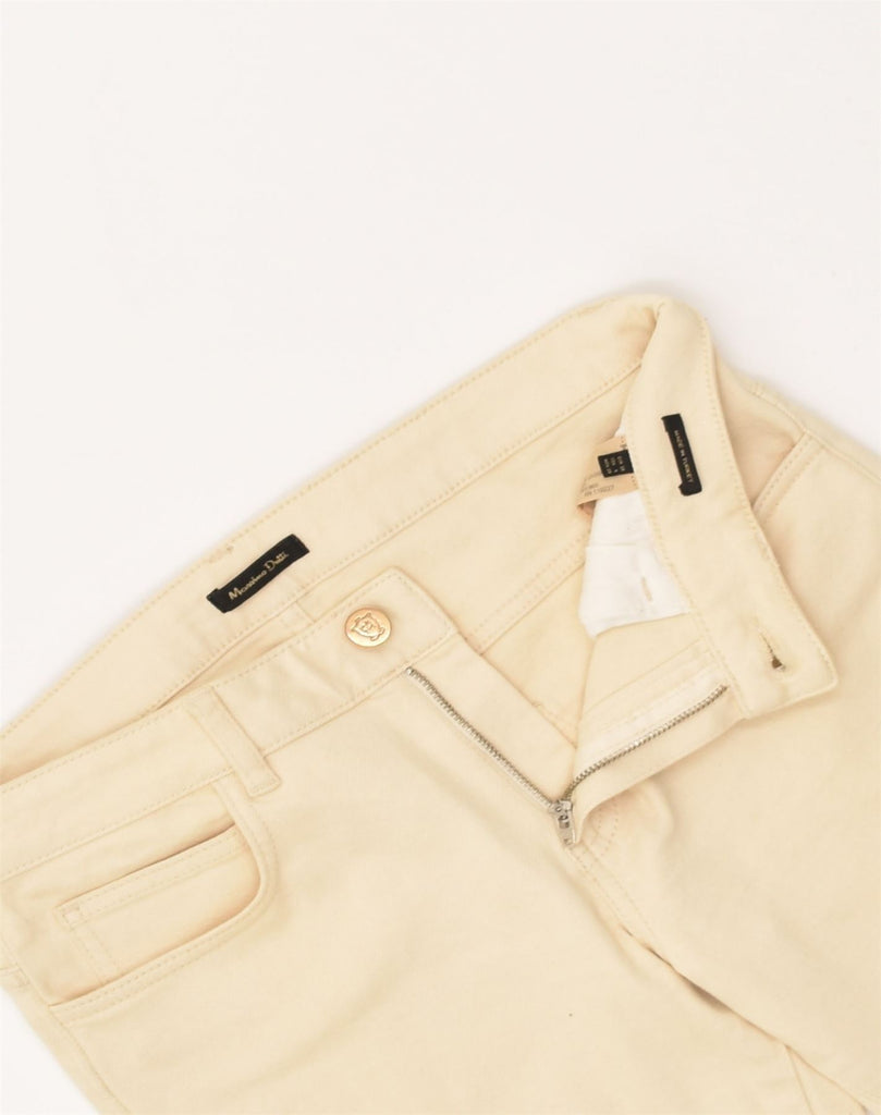 MASSIMO DUTTI Womens Straight Jeans EU 38 Medium W30 L26 Beige Cotton | Vintage Massimo Dutti | Thrift | Second-Hand Massimo Dutti | Used Clothing | Messina Hembry 